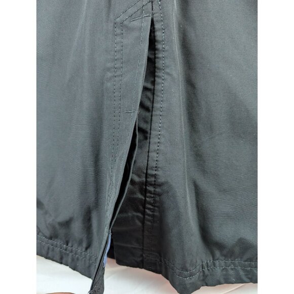 Eddie Bauer Jacket Men Large Tall Black Button Down Removable Liner Trench - Picture 8 of 13